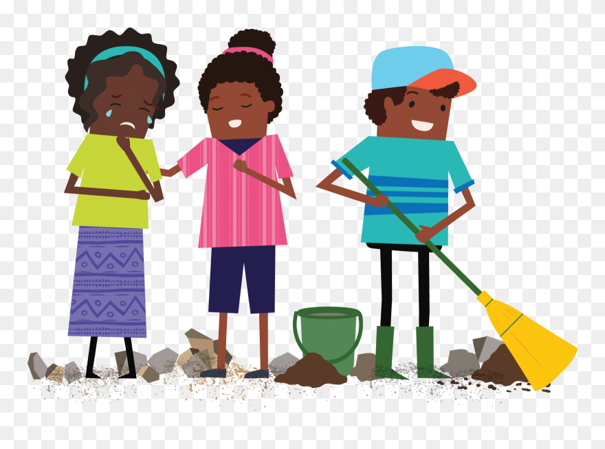 Cleaner Clipart Student - Students Cleaning Clipart - Png Download