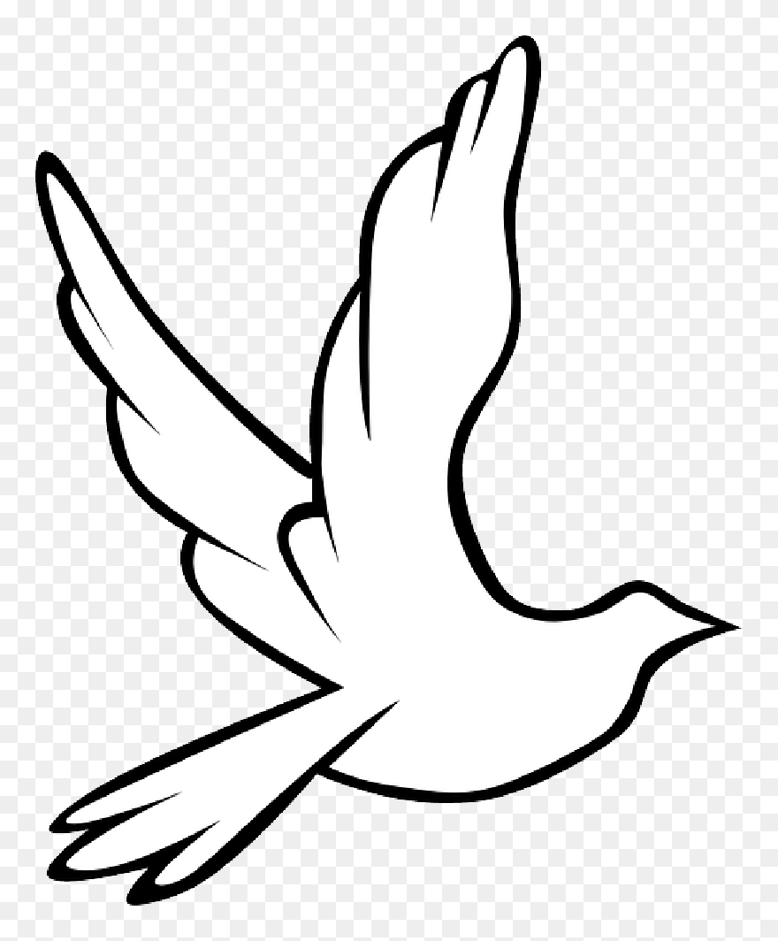 Animals, Turtle, Sign, Black, Two, Tribal, Simple - Holy Spirit Dove Clipart