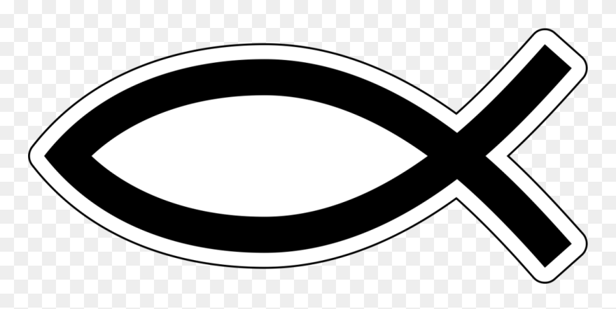 Jesus Fish - Circle Clipart