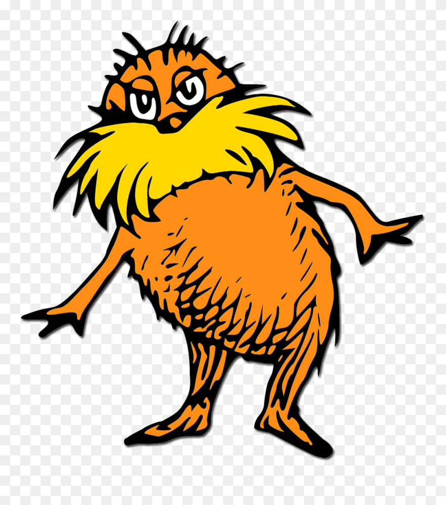 The Cat In The Hat The Lorax Green Eggs And Ham Once-ler - Lorax Dr Seuss Characters Clipart