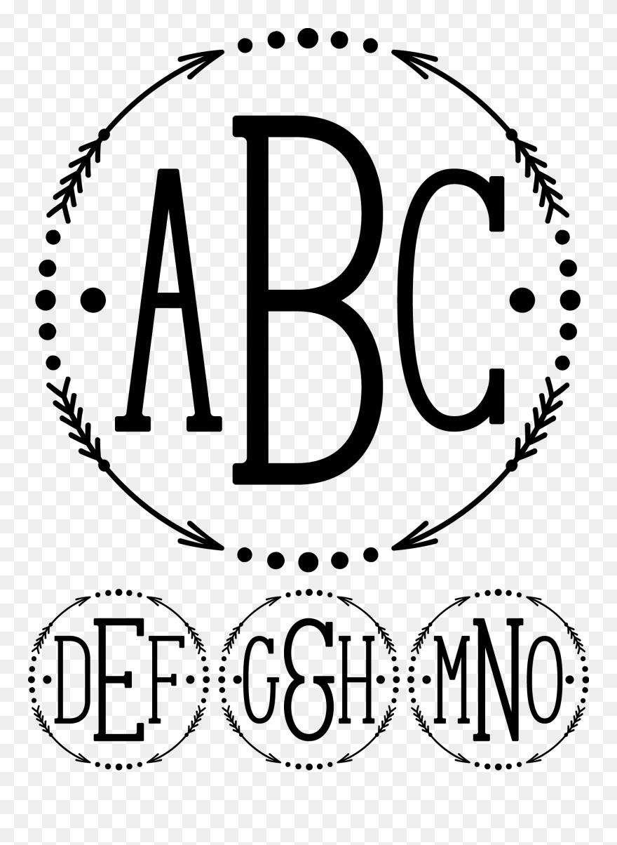 Transparent Monogram Png - Monogram Shapes Clipart