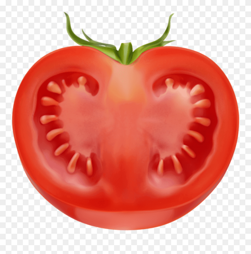 Tomato Clipart, Hd Png Download - Half Tomato Png Transparent Png