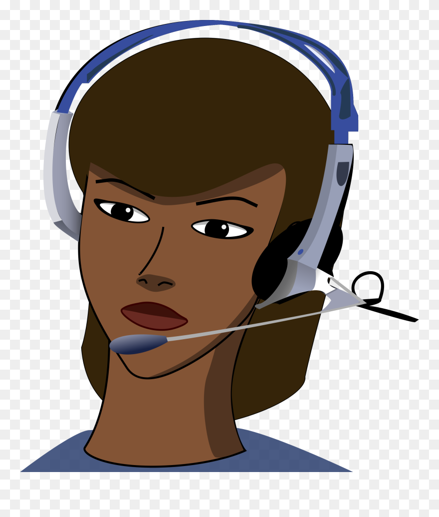 Clipart - Call- - Call Center Girl Clipart Png Transparent Png