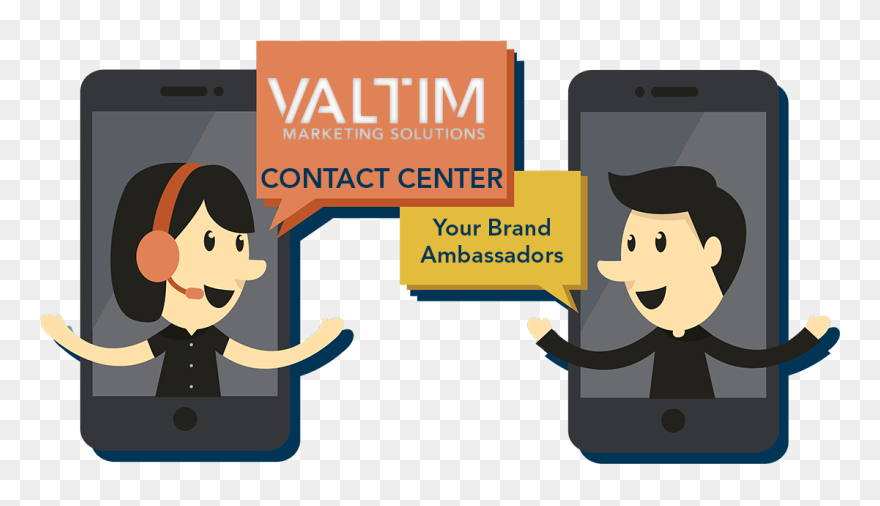Inbound Contact Valtim Marketing - Client Call Clipart