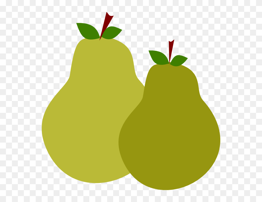 Pair Of Pears Clip Art At Clker - Cartoon Pear Png Transparent Png