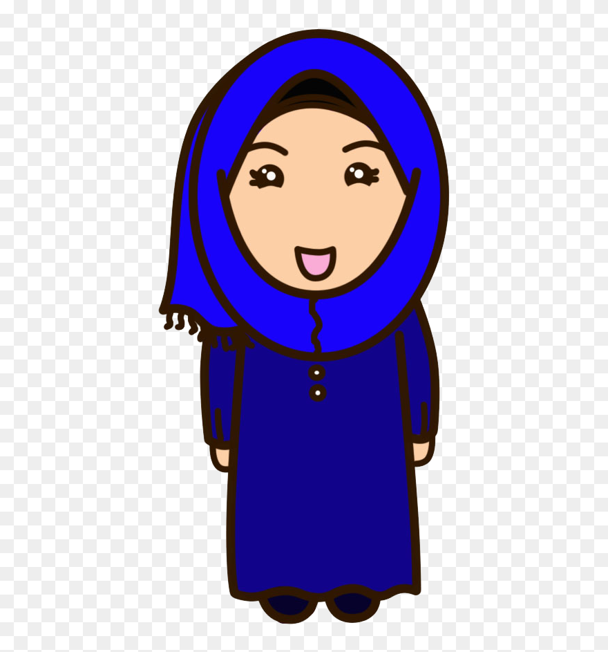 Once Upon A Time - Muslimah Cartoon Clipart