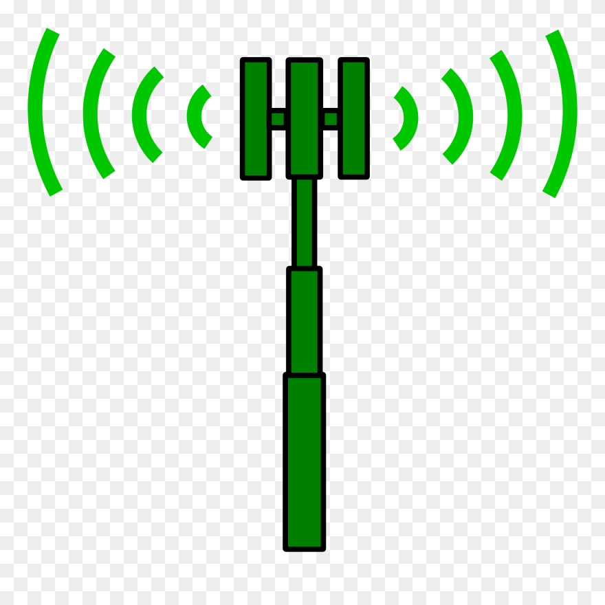 Transmitter Icon - Tower Cell Site Logo Clipart