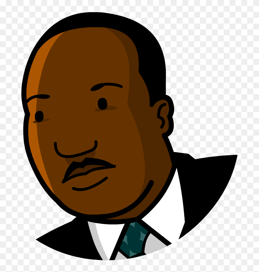 Cartoon Martin Luther King - Mlk Clipart - Png Download