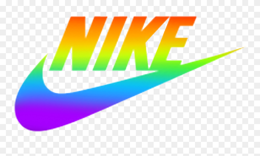 #nike#rainbow - Graphic Design Clipart