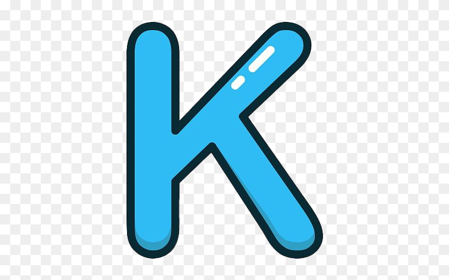 Download K Letter Png Clipart - Blue Letter K Png Transparent Png