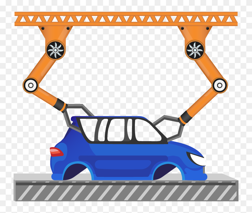 Ind-icon - Car Assembly Plant Icon Clipart
