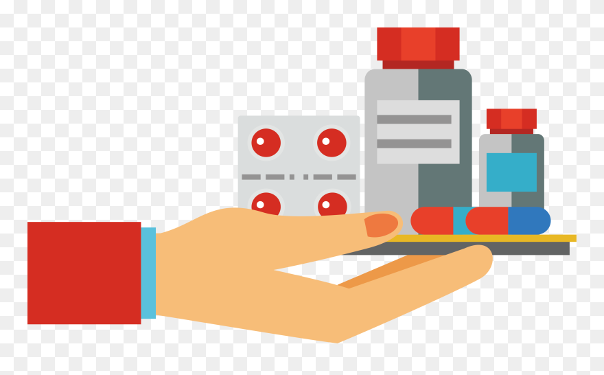 Pharmaceutical On Drug Hand Euclidean Vector Take Clipart - Vector Drug Png Transparent Png