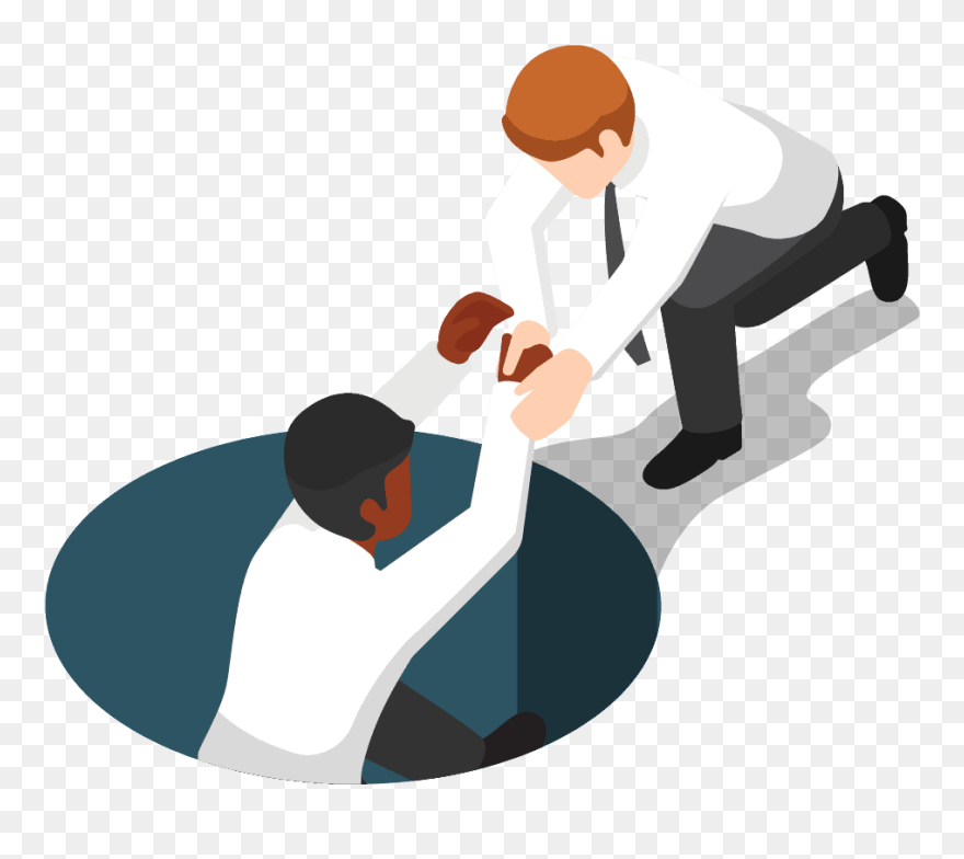 Help Friend Illustration Clipart