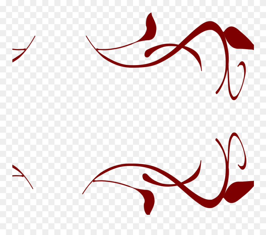 Swirl Border Svg Clip Arts - Clip Art - Png Download