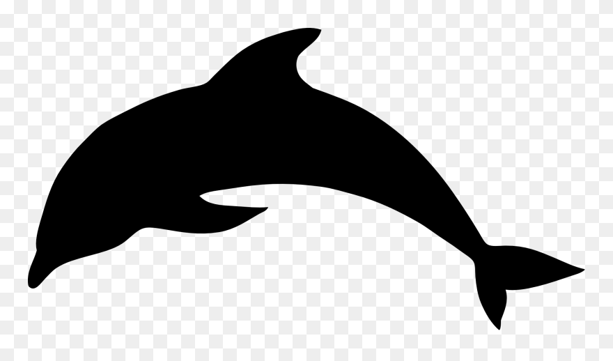 Dolphin Silhouette Clip Art - Orca Clipart - Png Download