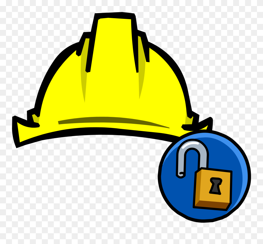 Club Penguin Rewritten Wiki - Hard Hat Clipart - Png Download
