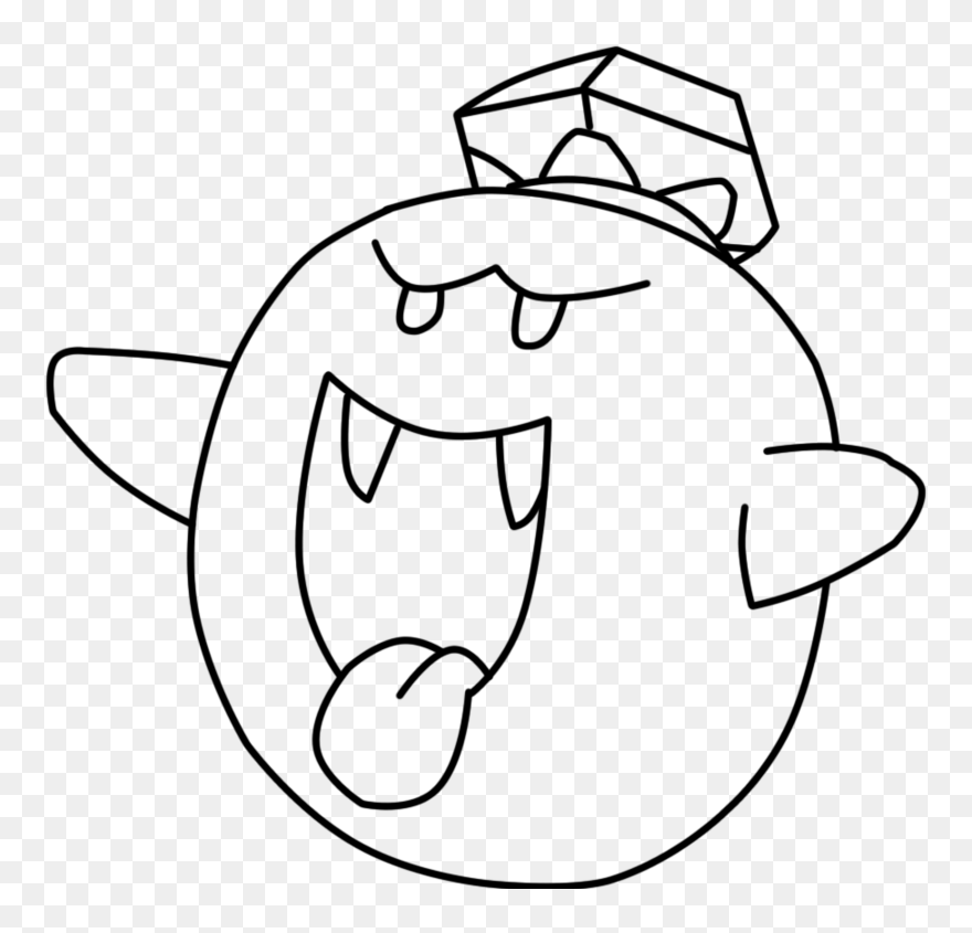 King Boo Drawing At - King Boo Coloring Page Clipart