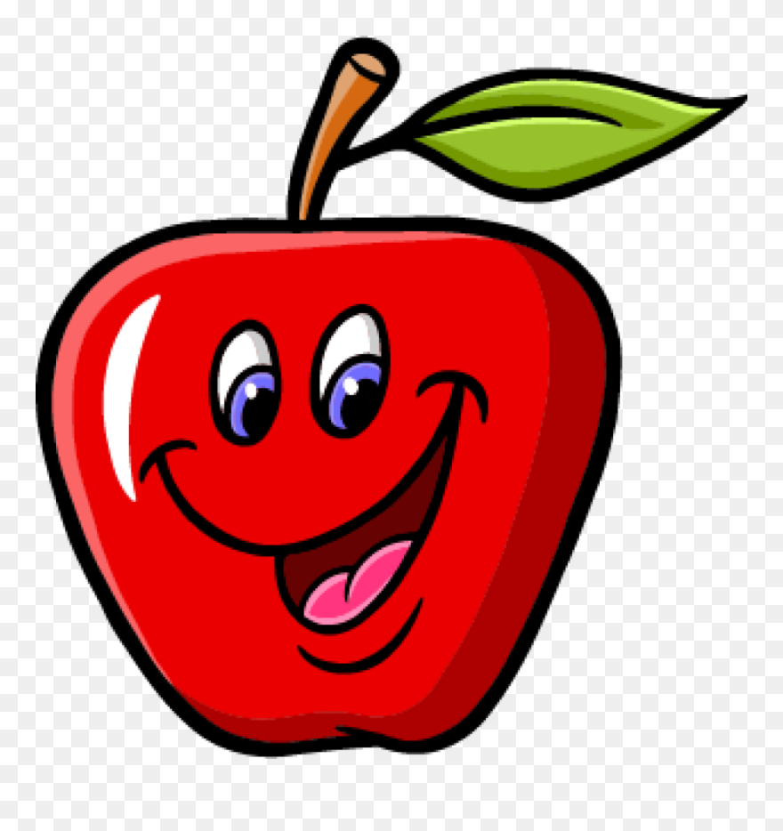 Join The Team At Pine Tree Apple Orchard, White Bear - Cartoon Apple With Face Clipart