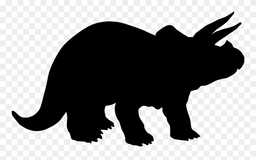 Triceratops Silhouette Clipart
