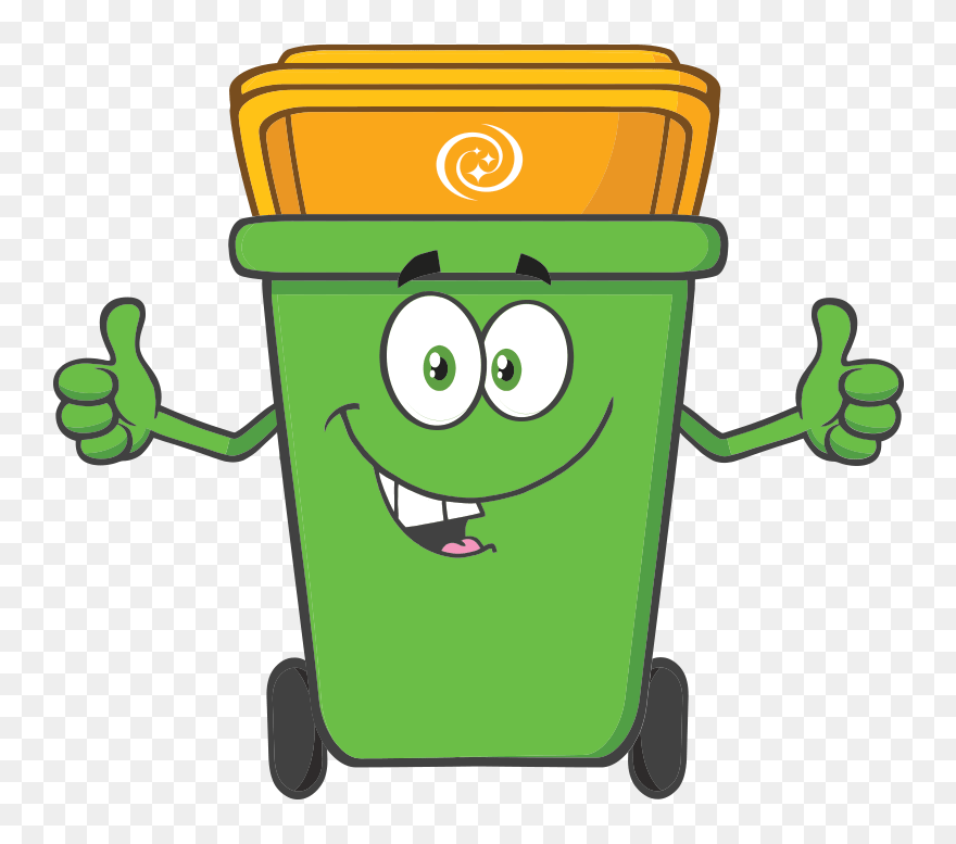 Rubbish Bin Cartoon Clipart