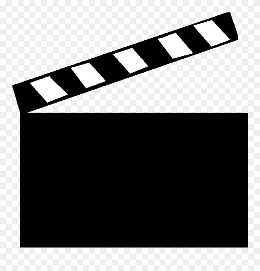 Film Clipart Clapper Board - Clip Art Movie Clapper Board - Png Download