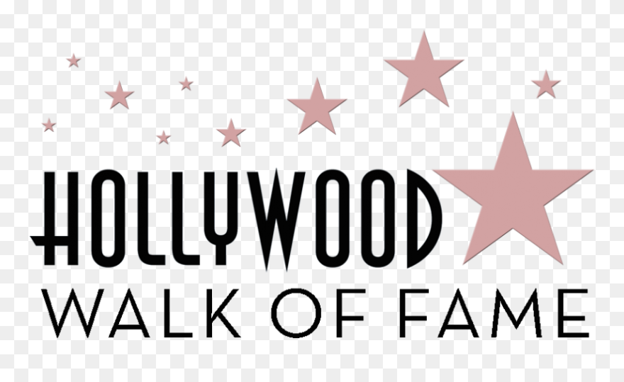 Transparent Hollywood Lights Clipart - Hollywood Walk Of Fame Stars - Png Download
