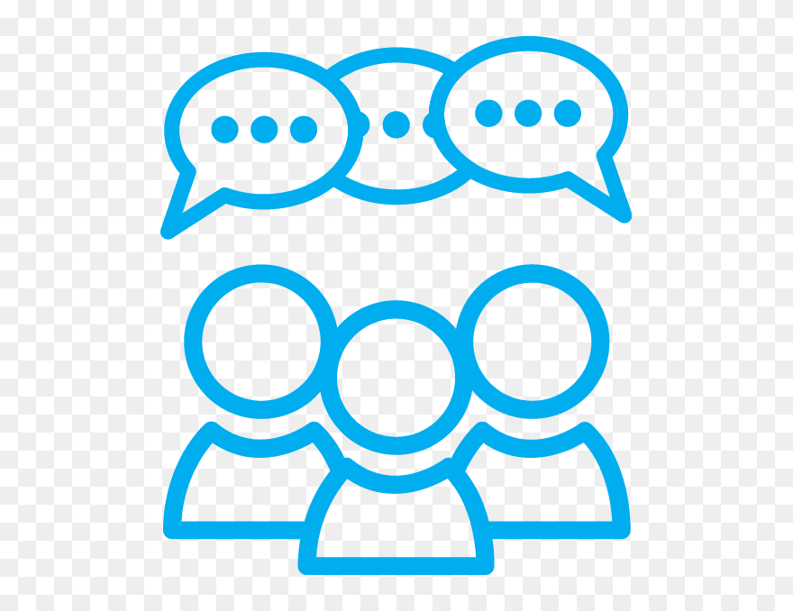 Encourages Peer Collaboration And Design Thinking - Group Discussion Clipart Black And White - Png Download