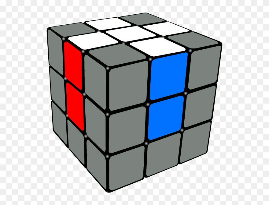 Cube Clipart One Cube - First Layer Rubik's Cube - Png Download