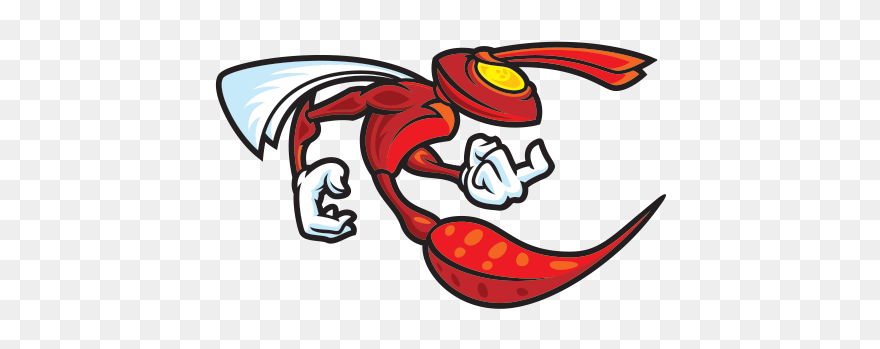 Printed Vinyl Red Hornet - Hornet Wasp Cartoon Png Clipart
