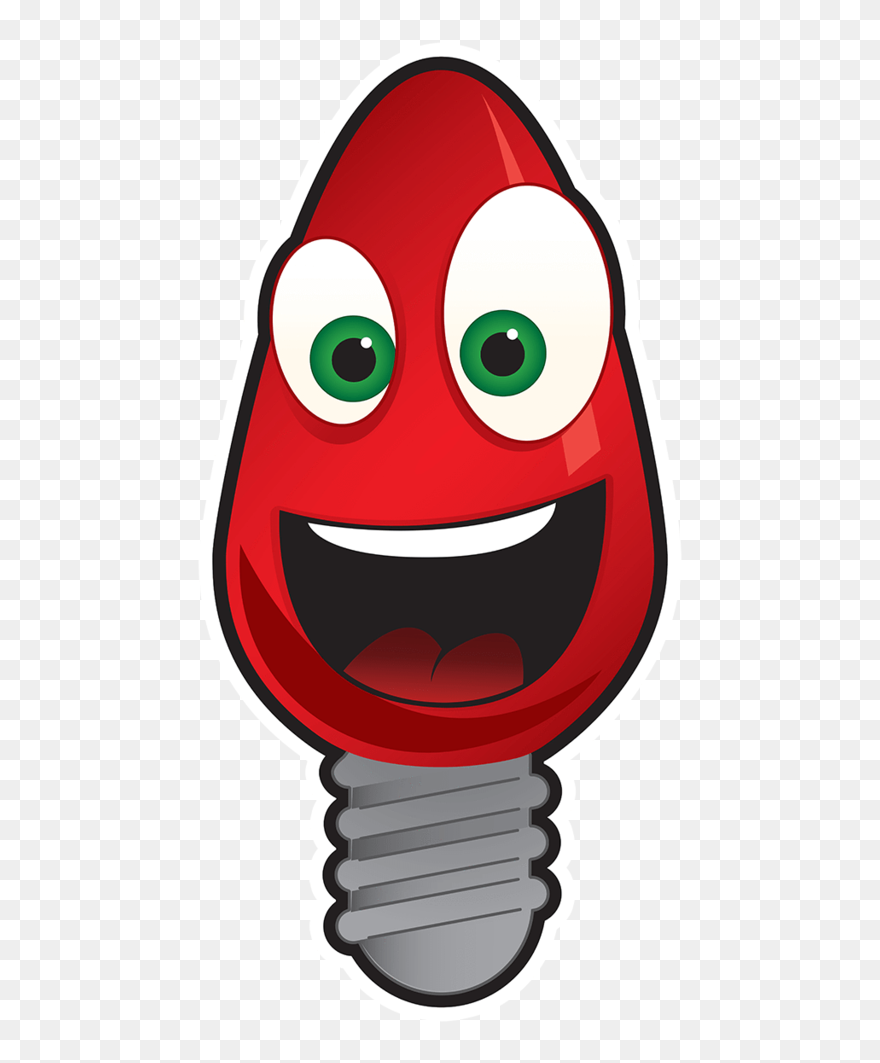 Singing Christmas Lights - Christmas Lights Red Cartoon Clipart