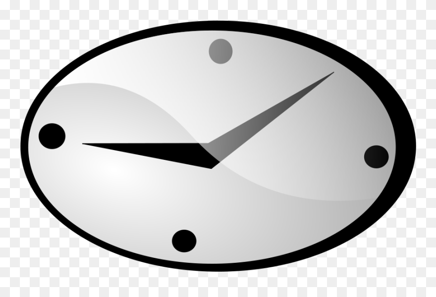 Oval Clock Clipart - Png Download