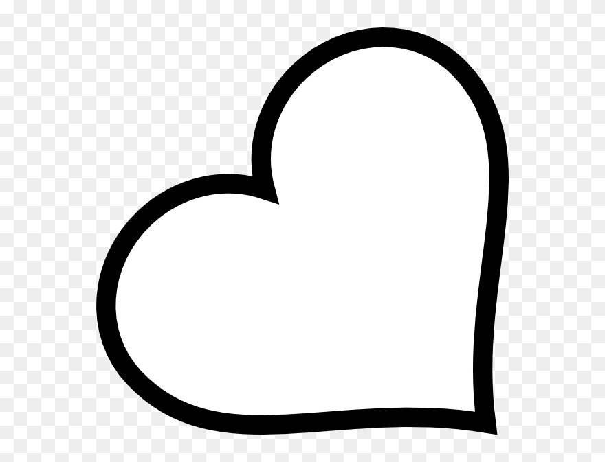 Heart Computer Icons Clip Art - Heart Clipart Black And White Outline - Png Download
