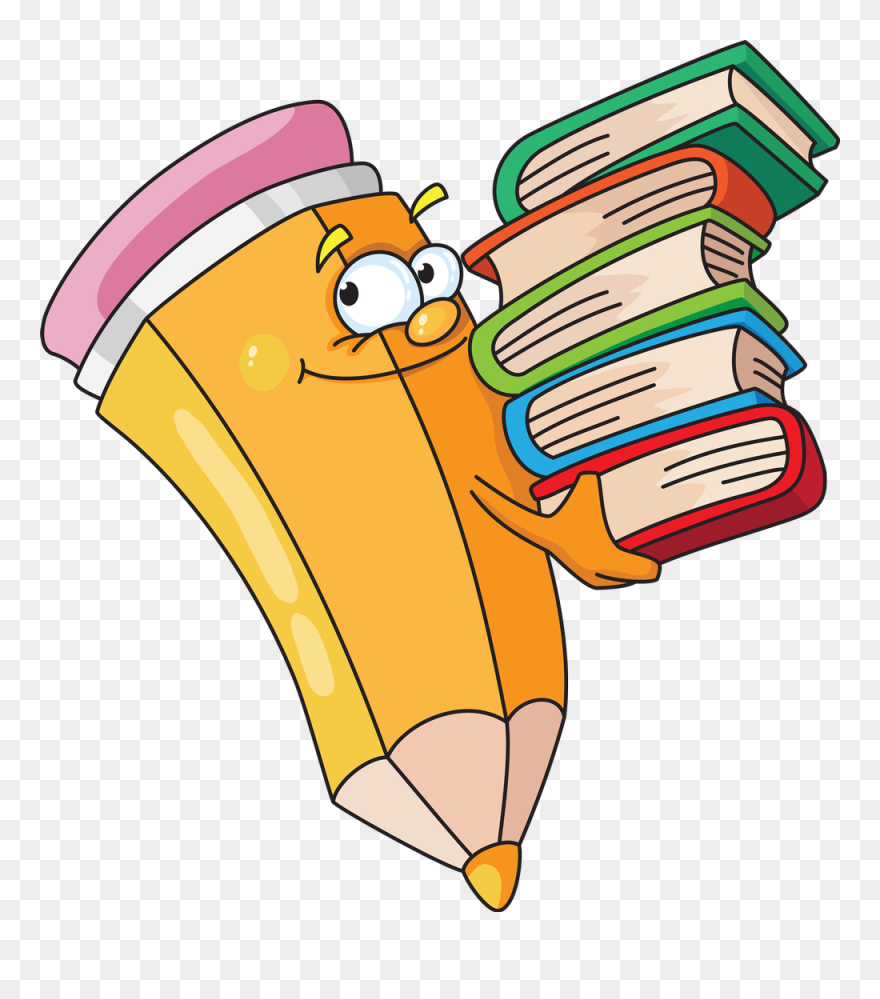 Miss Oliverio"s Second Grade - Pencil And Book Clip Art - Png Download