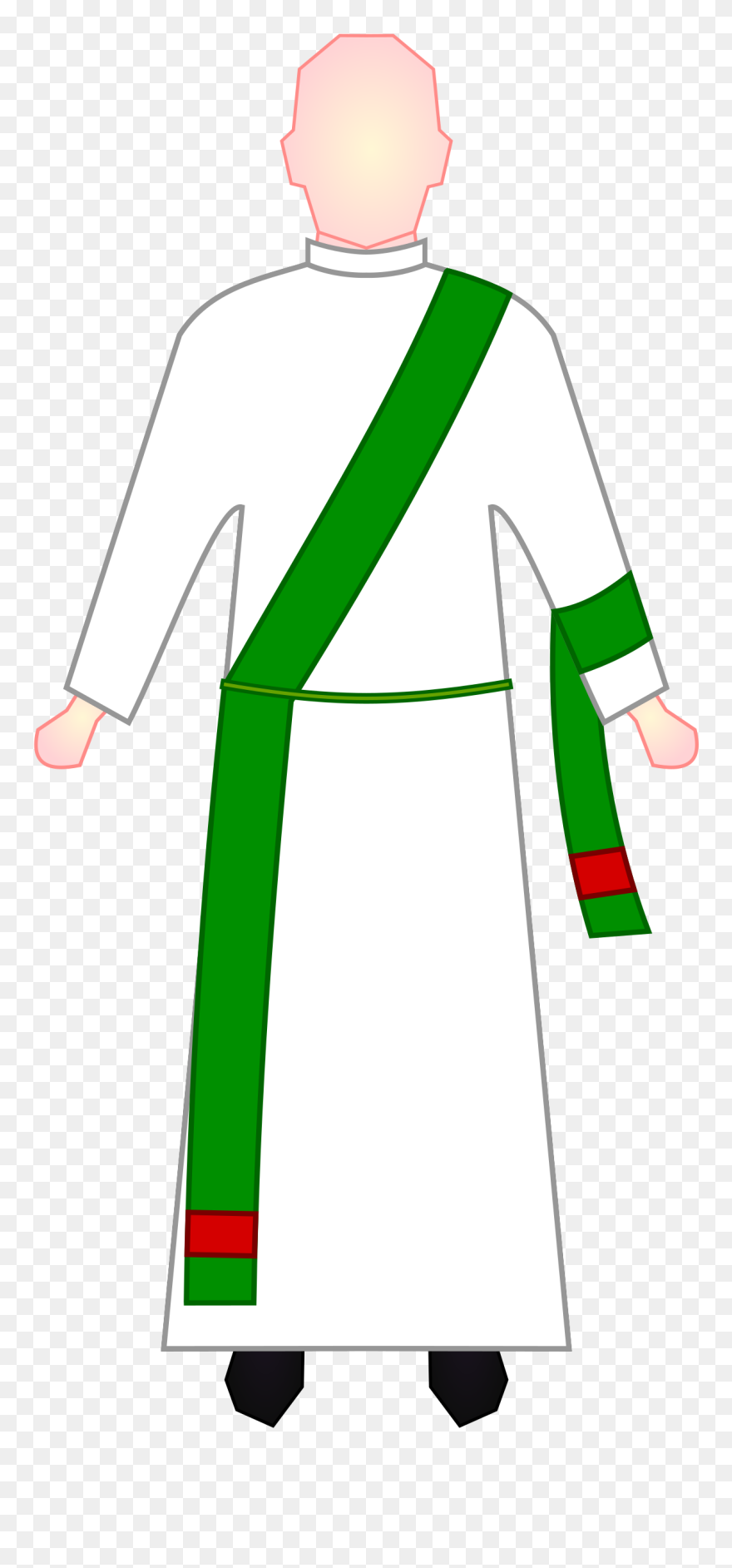 Roman Rite Mass Stole And Maniple - Deacon Clipart - Png Download