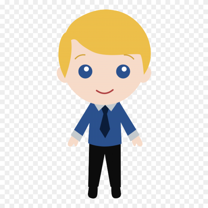 Short Hair Boy Cartoon Clipart