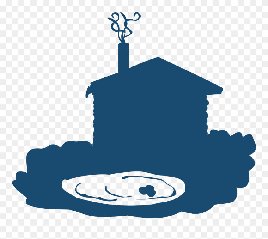 Log Cabin Clip Art - Silhouettes Sauna - Png Download