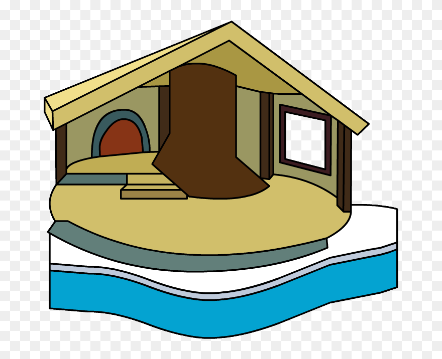 Cabin Clipart Cozy Cabin, Cabin Cozy Cabin Transparent - Club Penguin Tree Igloo - Png Download