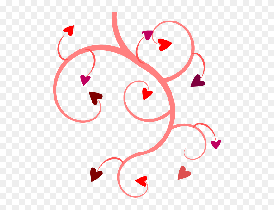 Clipart Flowers And Hearts - Hearts Clip Art - Png Download