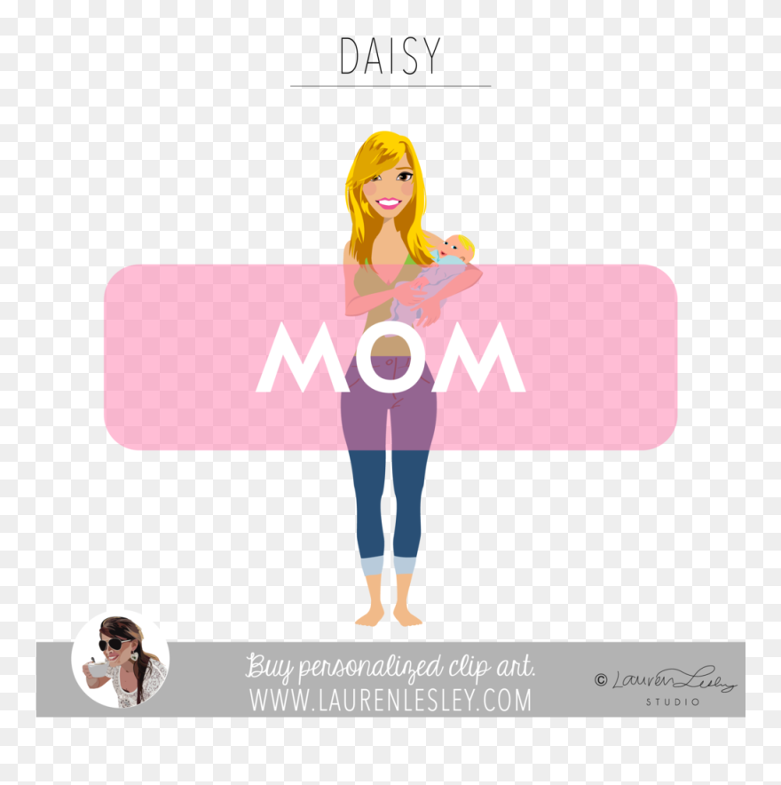 Character Mom Daisy Icon Character Mombaby Daisy - Clip Art - Png Download