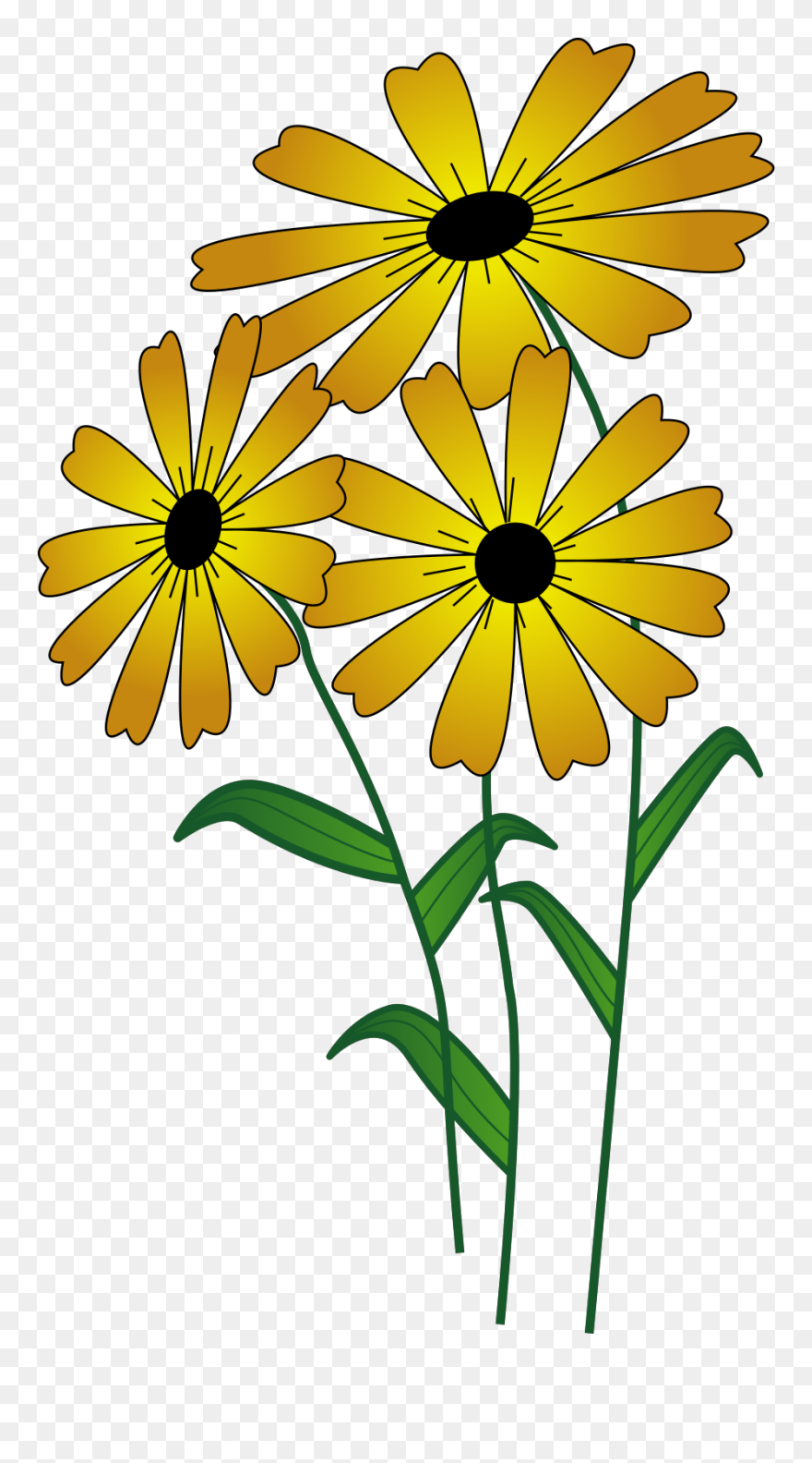 Transparent Cartoon Flowers Clipart