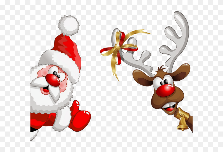 Renne De Noel Humour Clipart