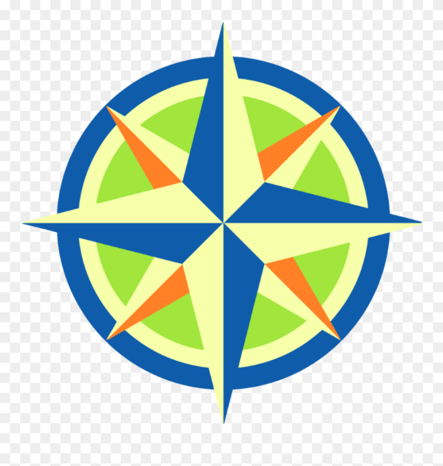 Nautical Compass With Rope Clipart