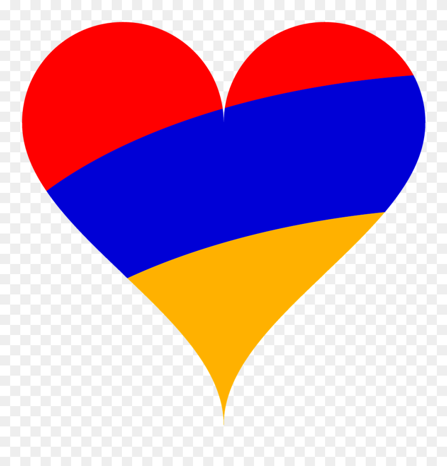 Of Flag Stock - Armenia Love Clipart