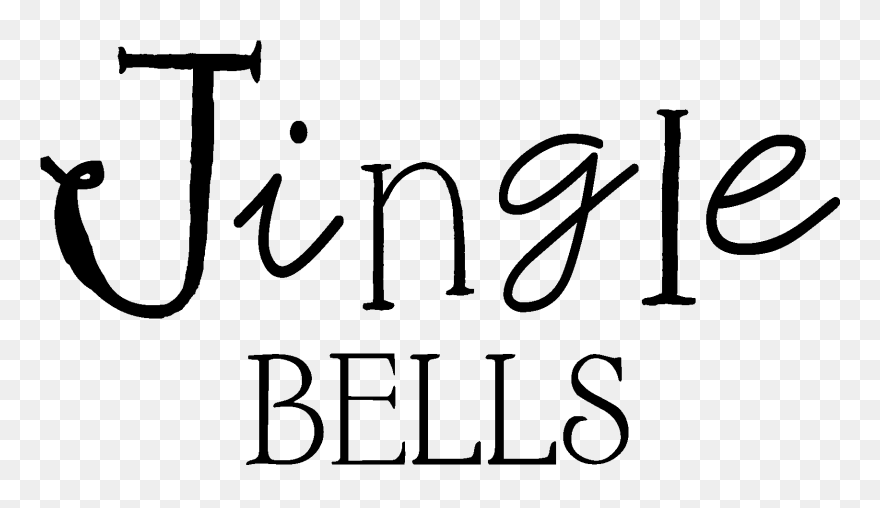 Transparent Jingle Bells Png - Calligraphy Clipart