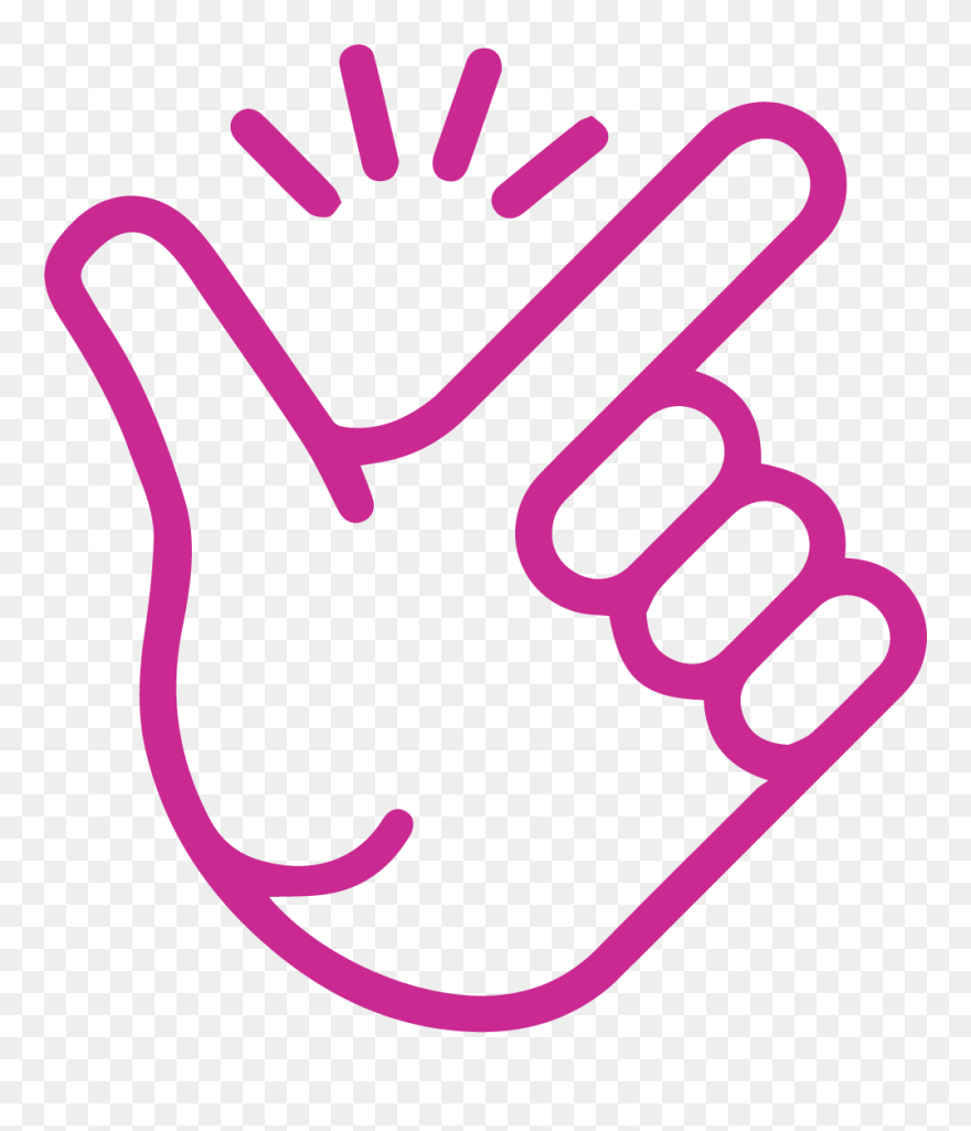 Vector Finger Snap Icon Clipart