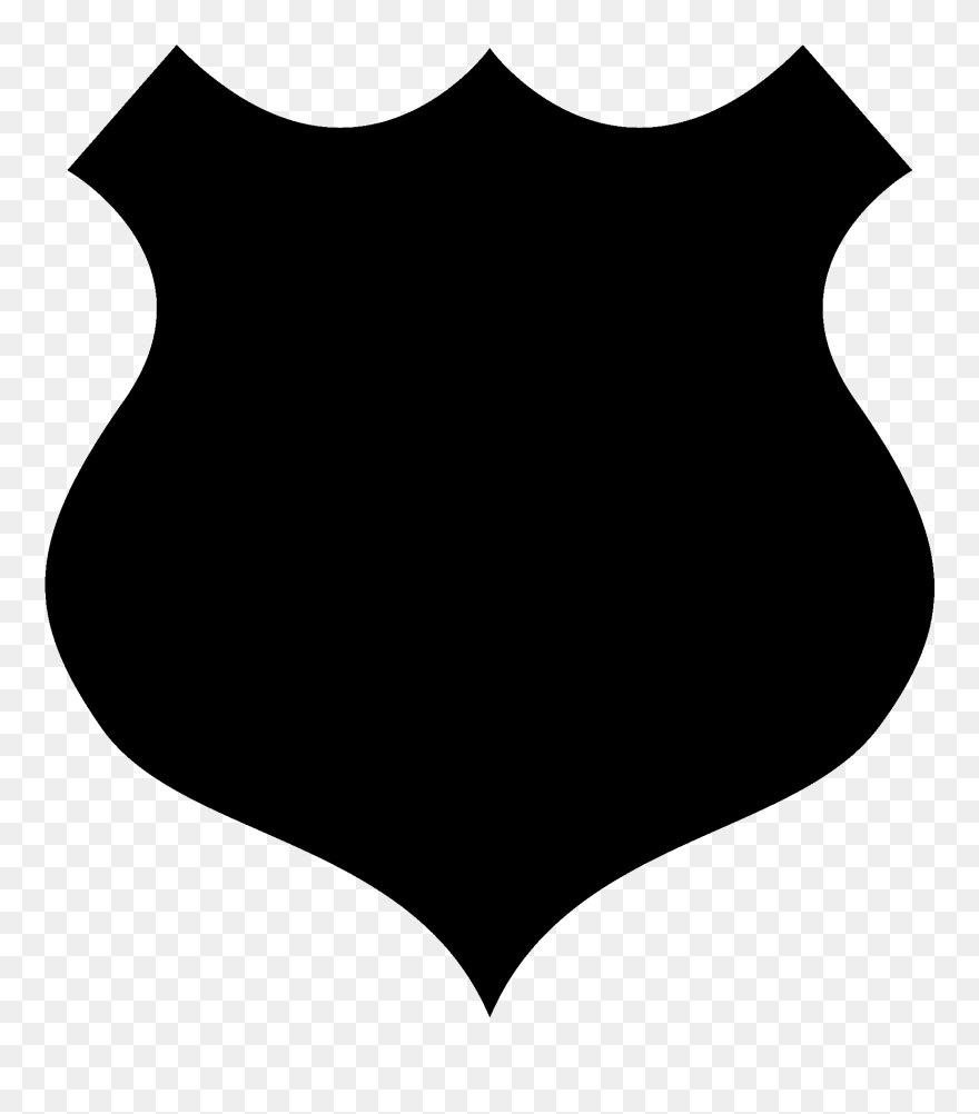 Transparent Police Badge Silhouette Clipart