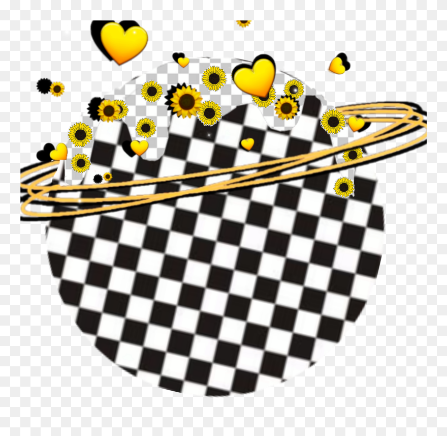 #sun #sunflower #halo #checker #yellow - Pause Button Png White Clipart