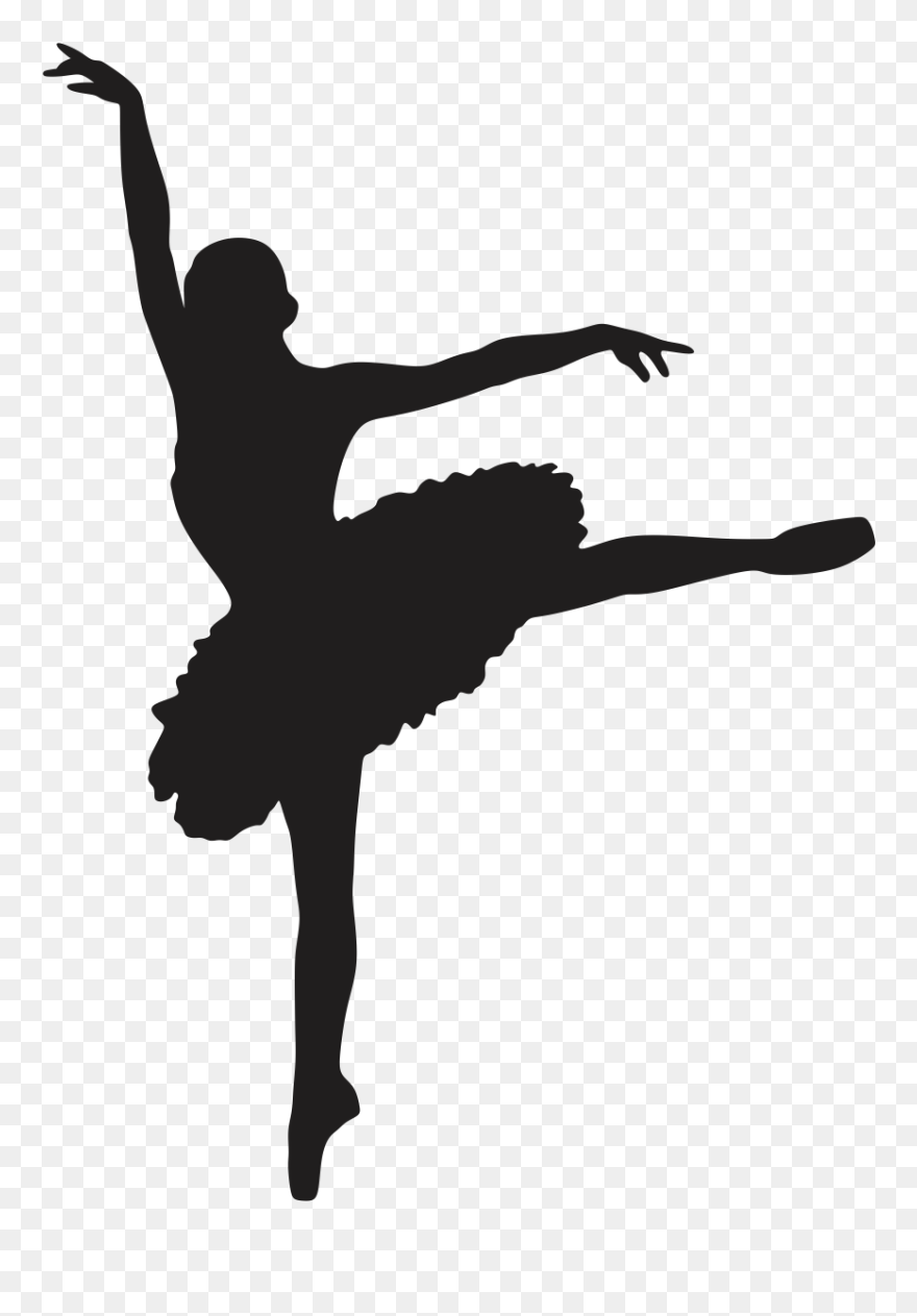 Ballet Dancer Silhouette Clip Art - Dance Figure Cut Out - Png Download