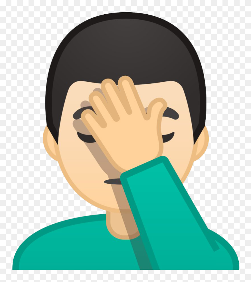 Facepalm Boy Png Photos - Facepalm Emoji Png Clipart