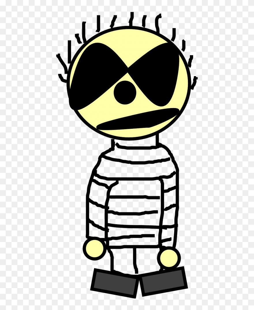 Person Prisoner Glasses - นักโทษ การ์ตูน Clipart
